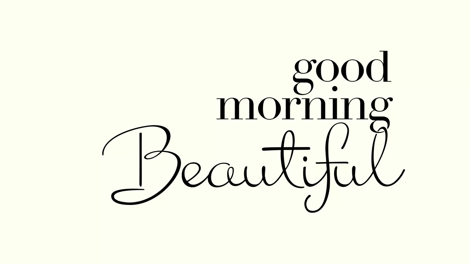 Good Morning Beautiful logo