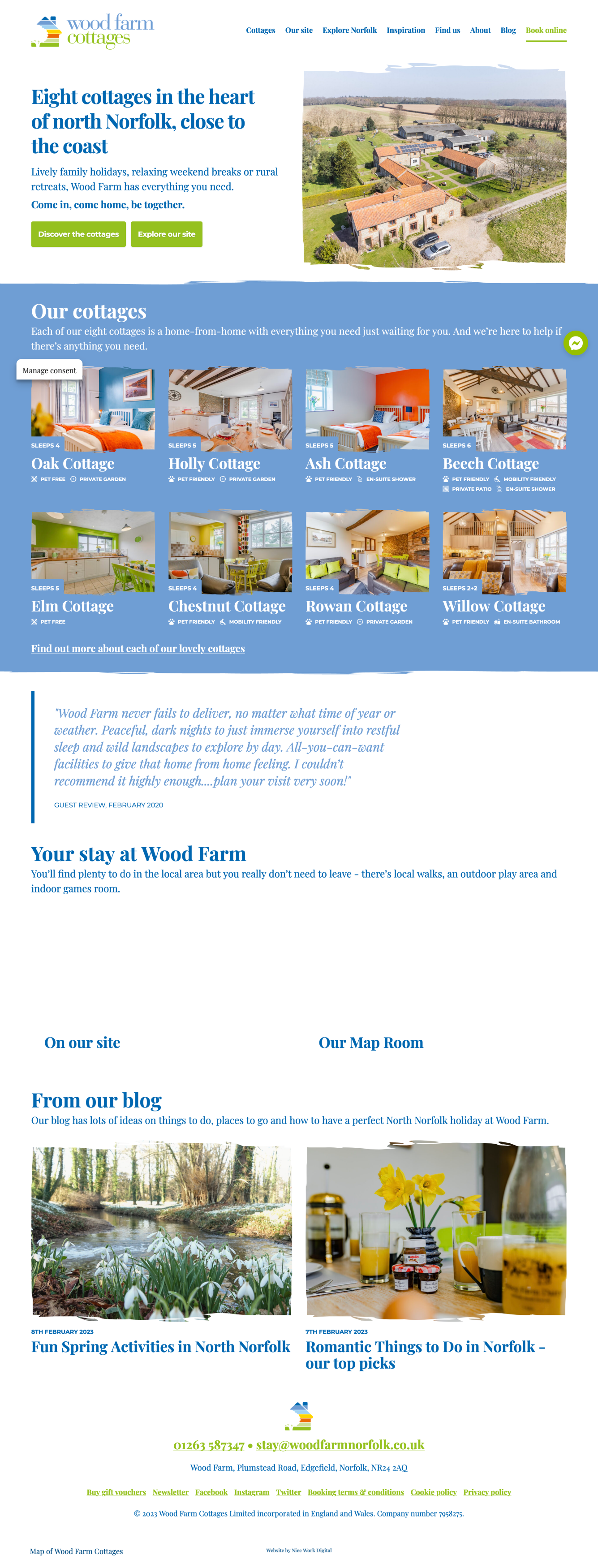 Wood Farm homepage
